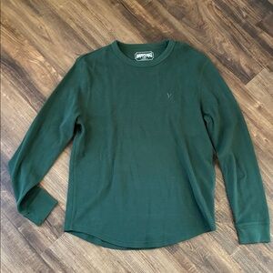 American Eagle Outfitters Forest Green Long Sleeve Thermal